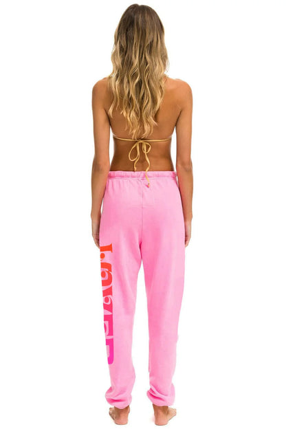 Lover Sweatpants - Neon Pink