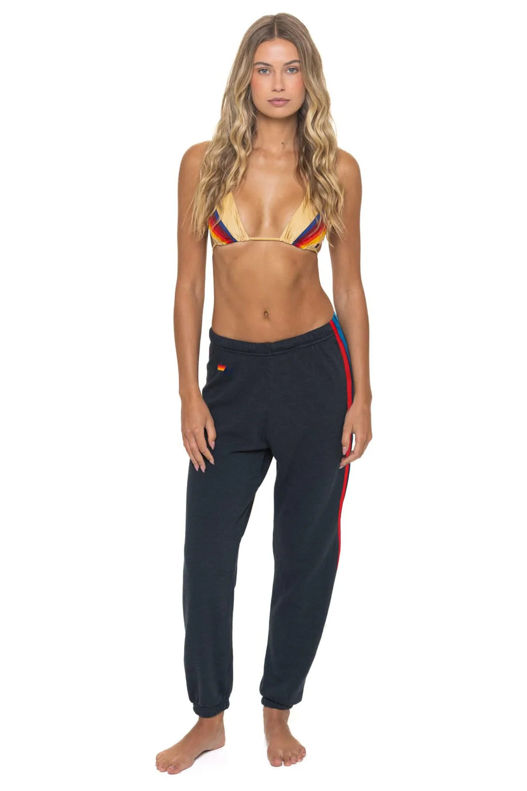 Women's 5 Stripe America Sweatpant - Charcoal USA