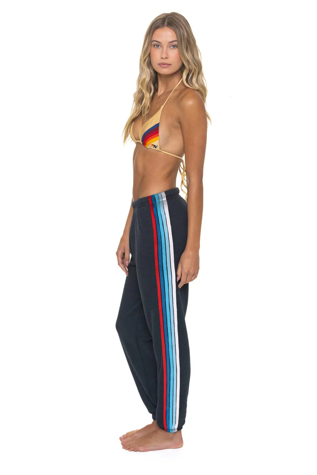 Women's 5 Stripe America Sweatpant - Charcoal USA