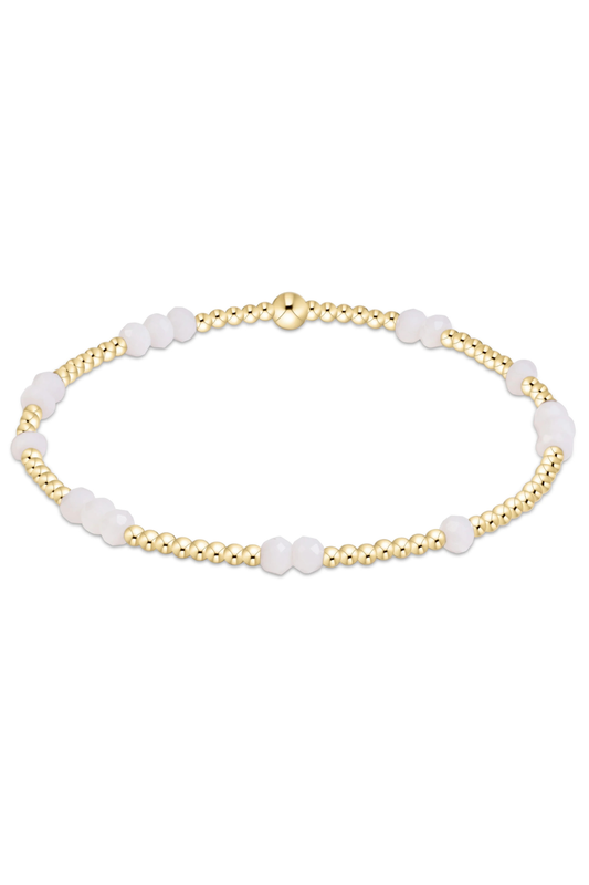 gameday flirty hope unwritten bracelet - white