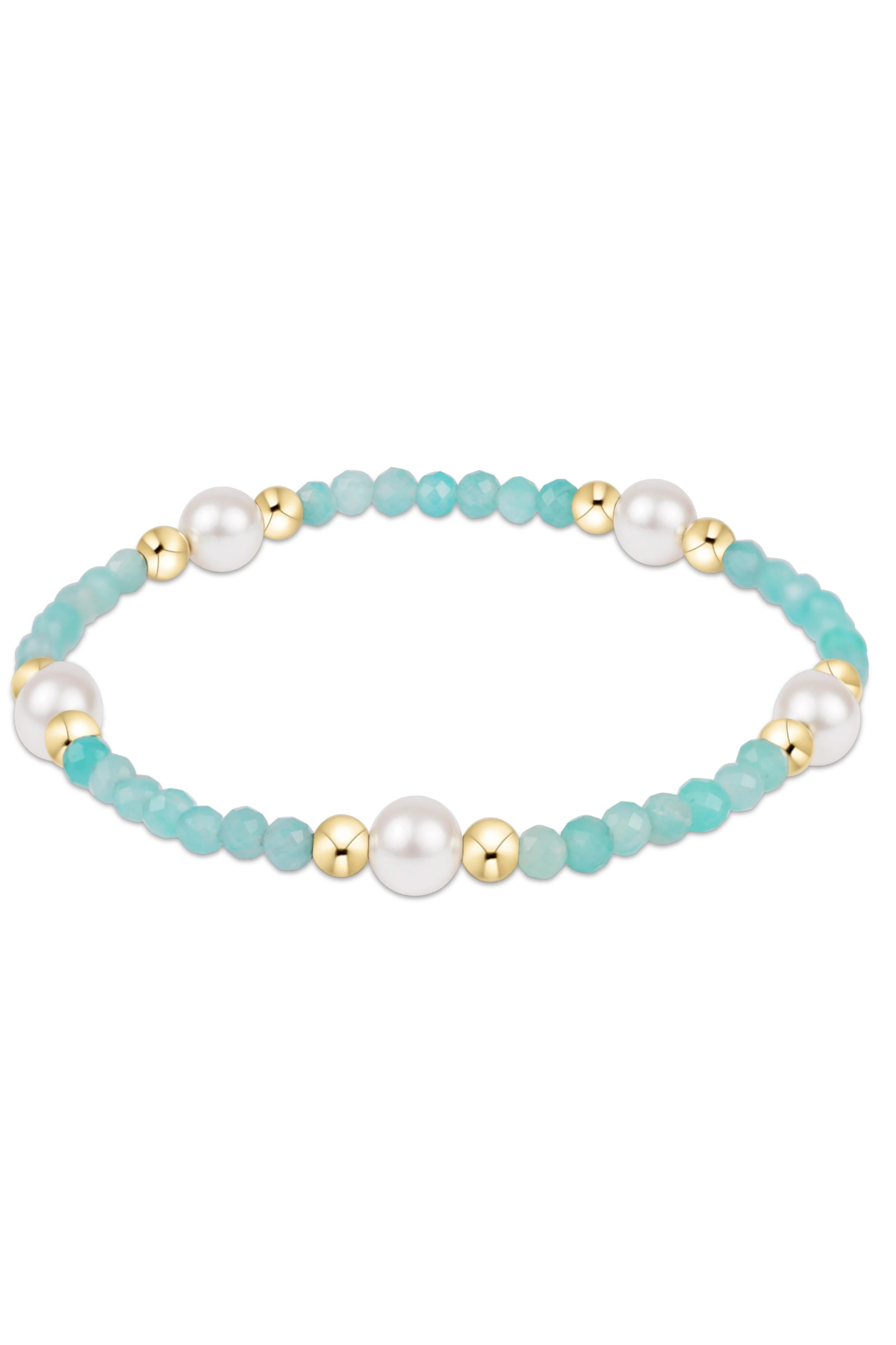purpose pearl 6mm gem bracelet - amazonite
