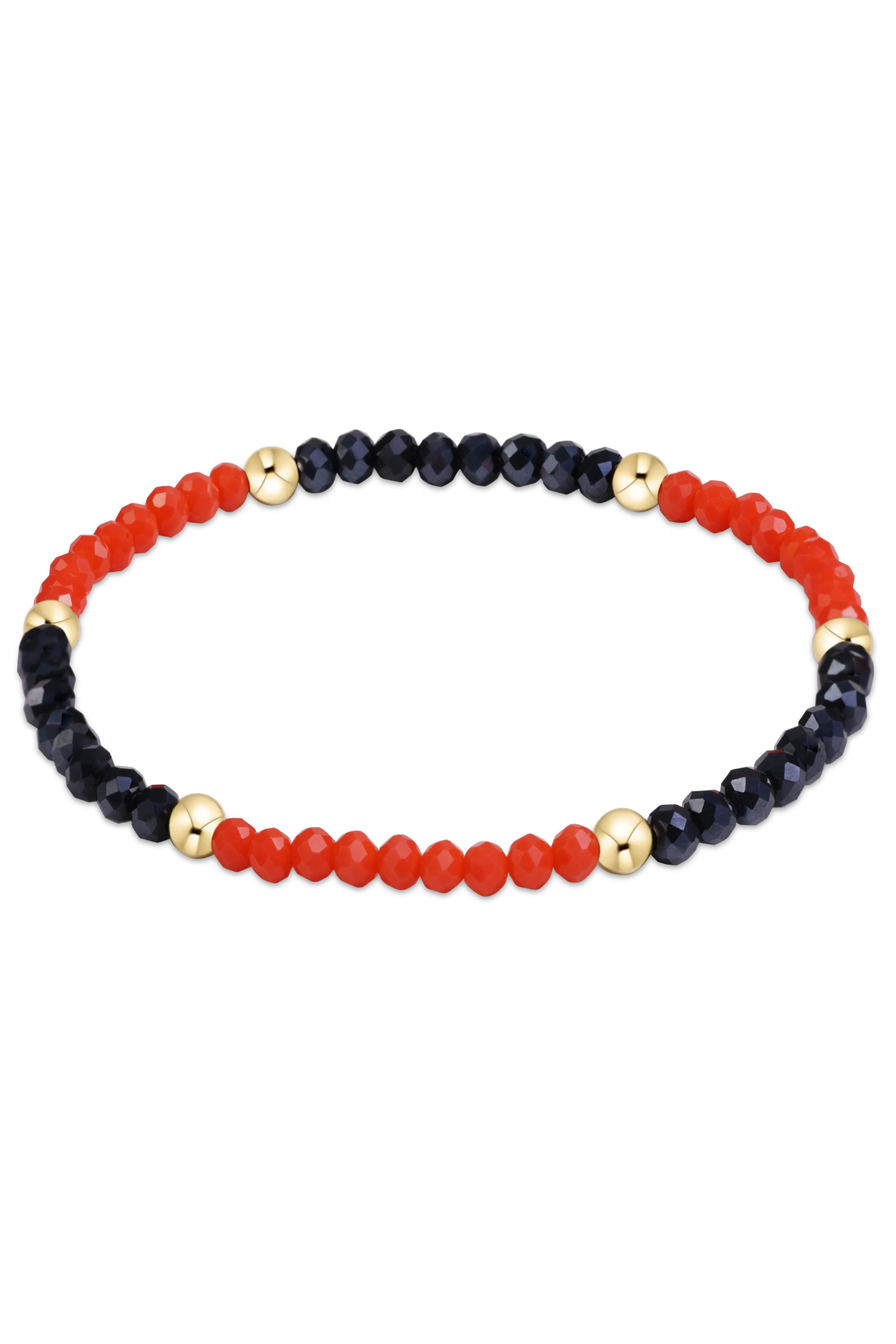 gameday flirty presence bracelet - bright orange - navy
