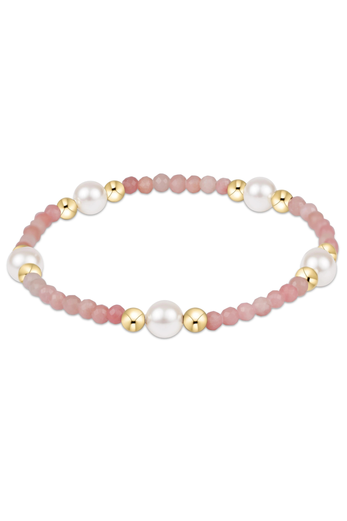 purpose pearl 6mm gem bracelet - pink opal