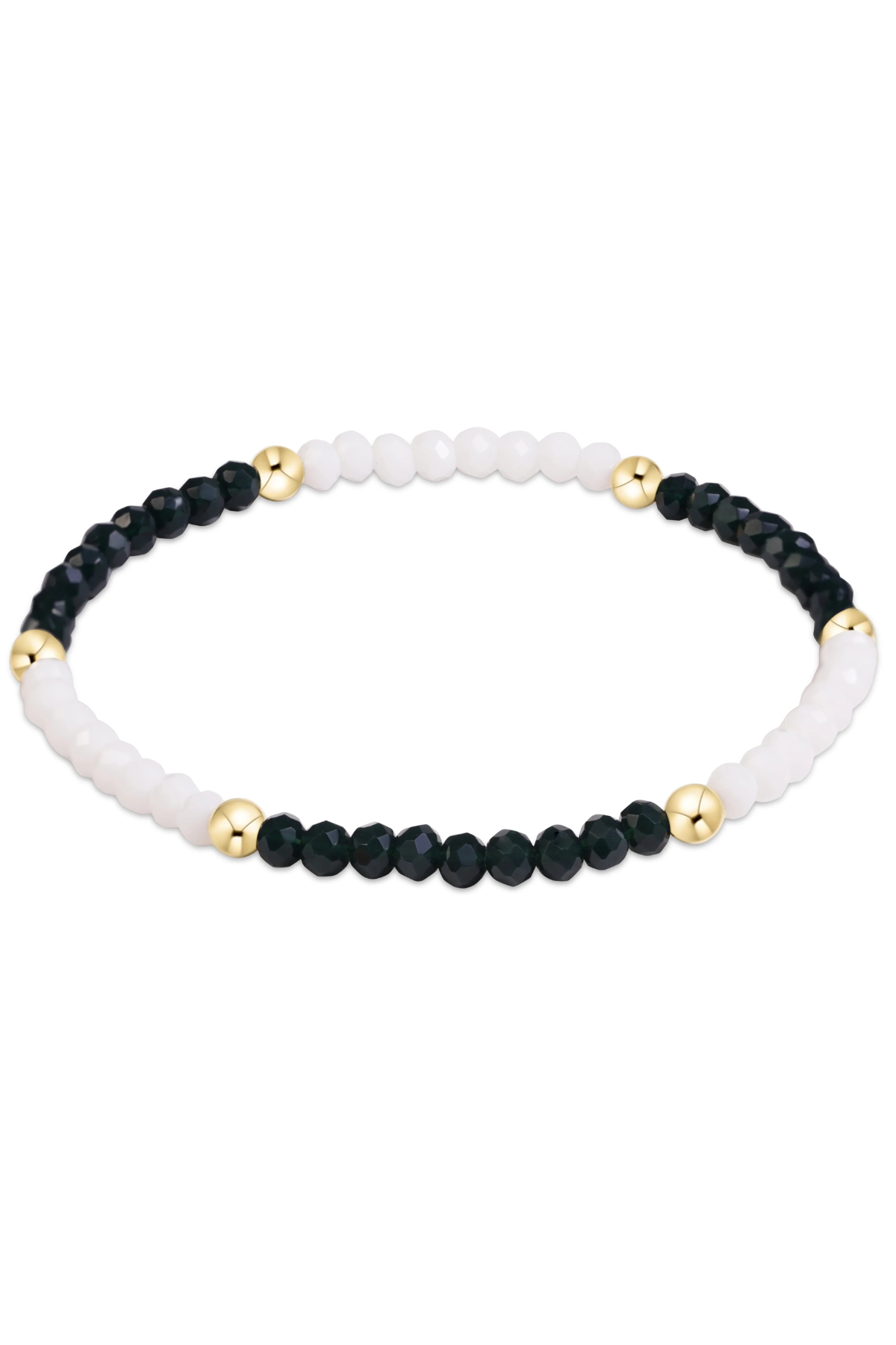 gameday flirty presence bracelet - dark green - white