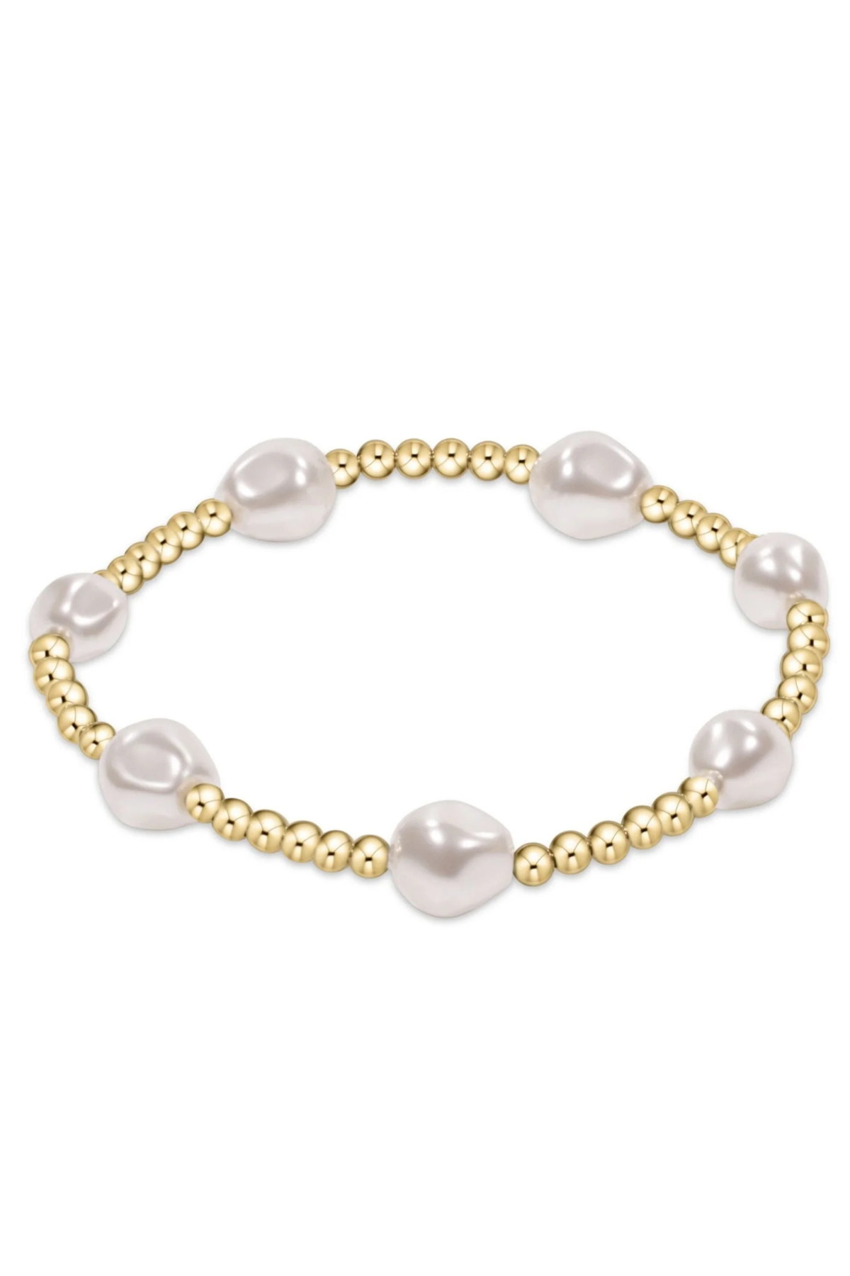admire pearl 3mm gold bracelet