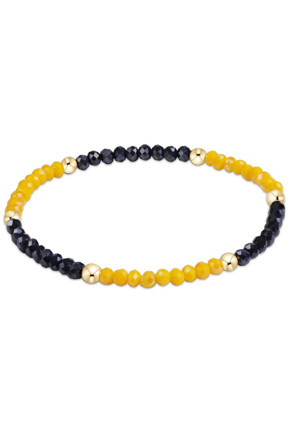 gameday flirty presence bracelet - golden yellow - navy