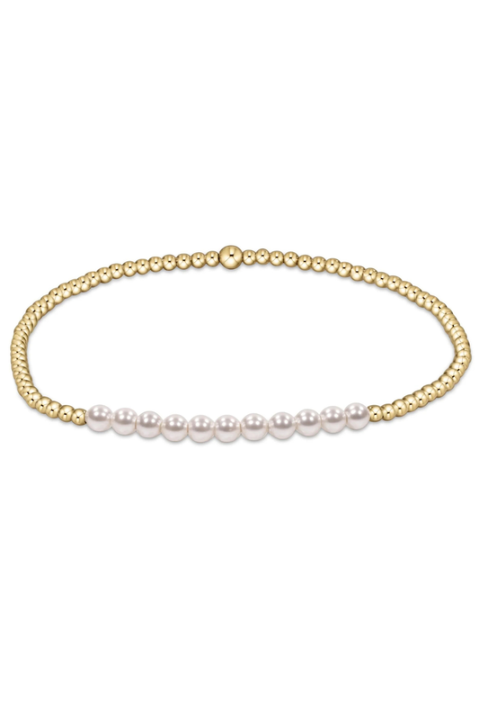 gold bliss pearl 3mm bracelet