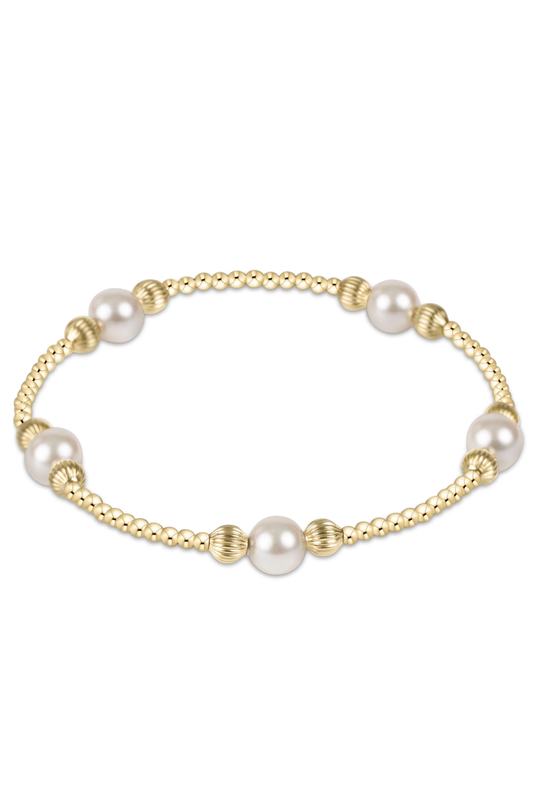 purpose pearl 6mm dignity gold bracelet