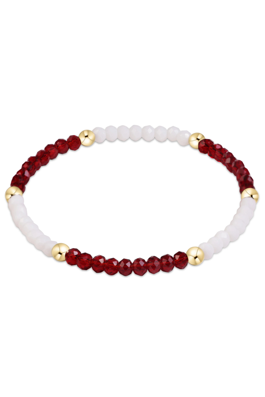 gameday flirty presence bracelet - maroon - white