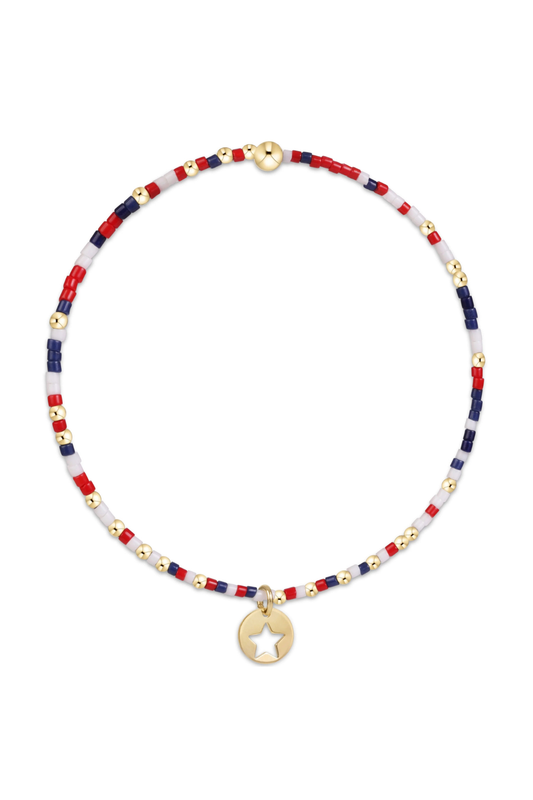 Hope Unwritten Bracelet - Firecracker - Star Small Gold Disc
