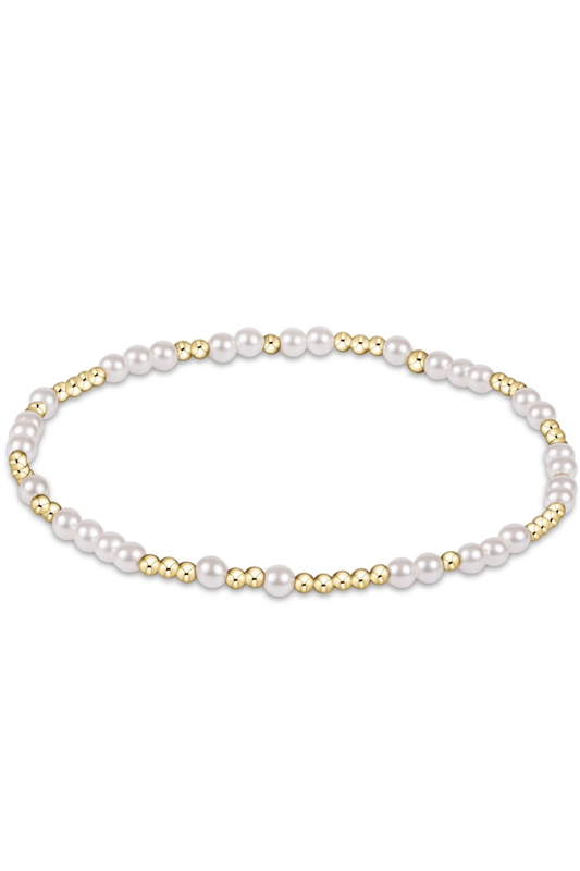 hope unwritten pearl 3mm bracelet
