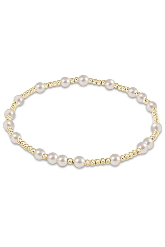 hope unwritten pearl 4mm bracelet