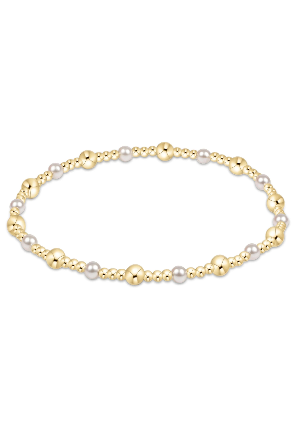 sincerity gold & pearl 4mm bracelet