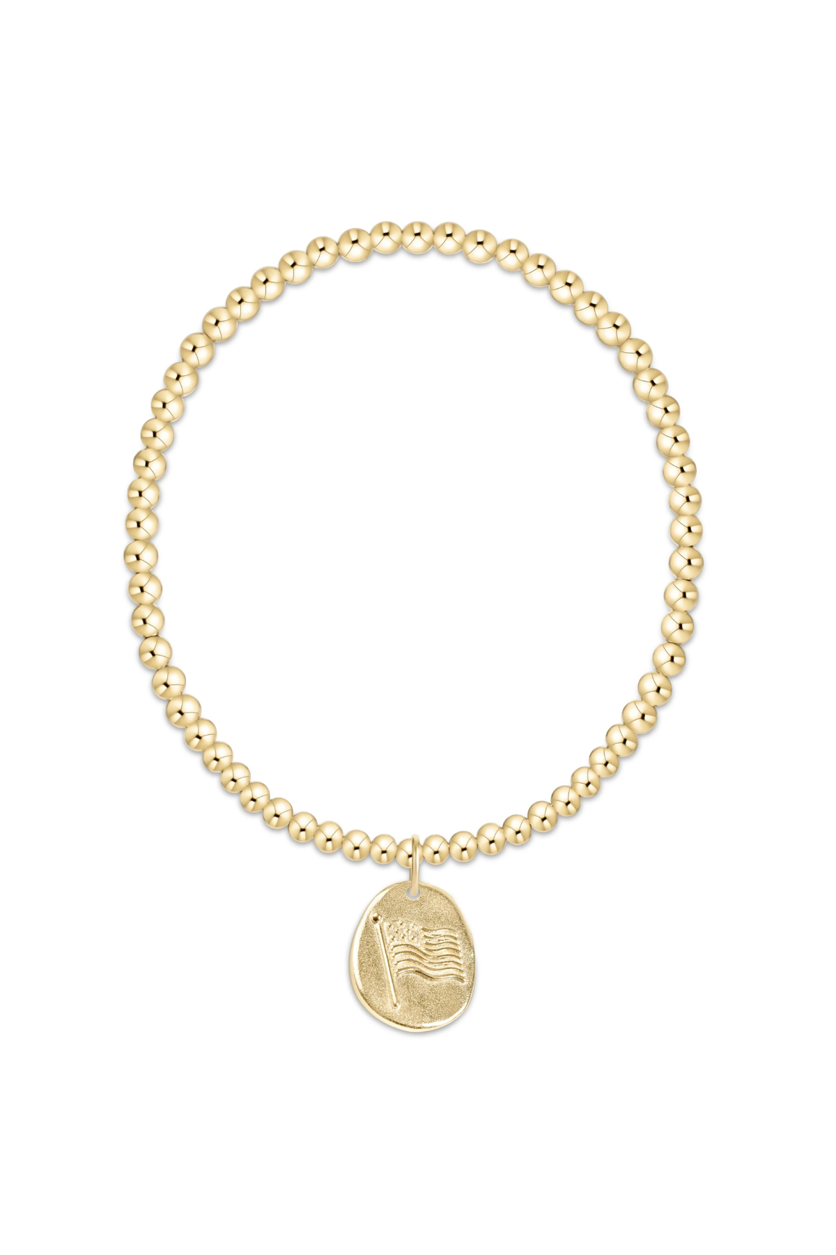 Extends Classic Gold 3mm Bracelet - Inspire America Gold Disc