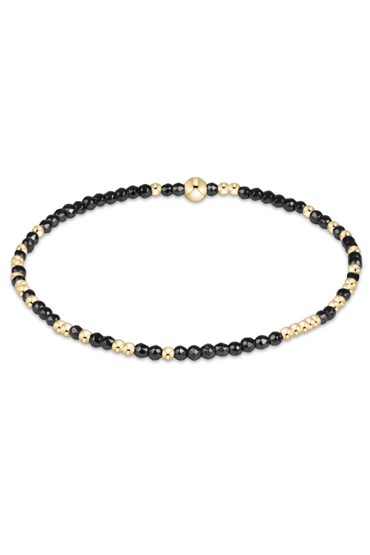 hope unwritten faceted hematite 2mm bracelet