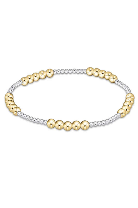 blissful mixed metal 4mm bracelet