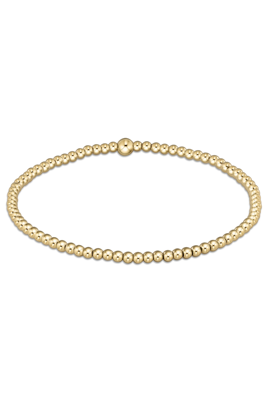 classic gold 2.5mm bracelet