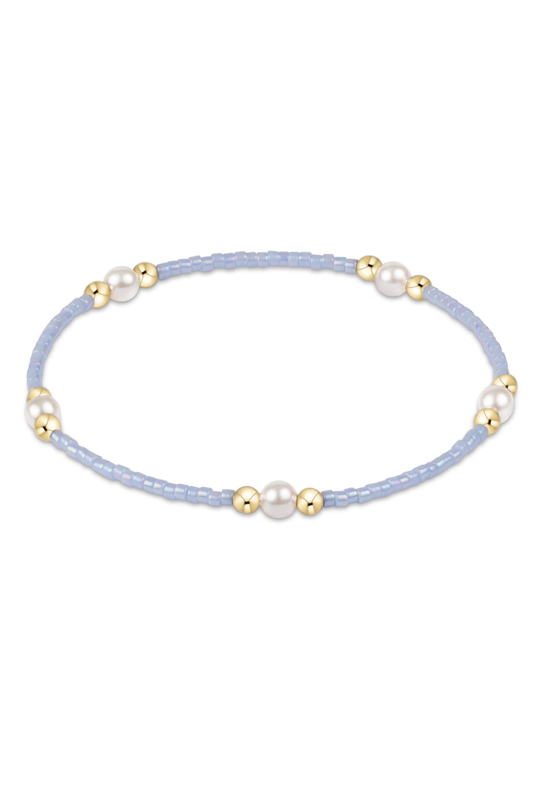 hope purpose pearl bracelet - ocean mist