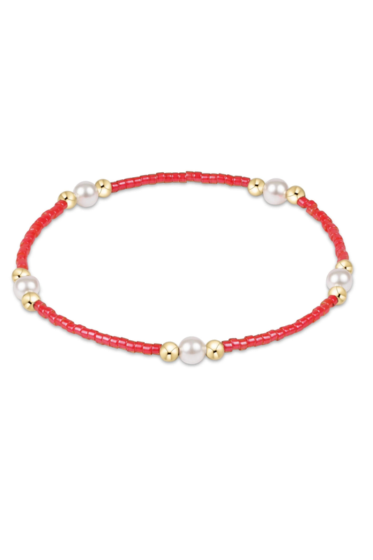 hope purpose pearl bracelet - sherbert