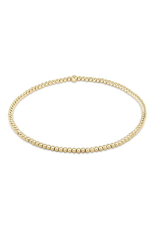 classic gold 2mm bracelet