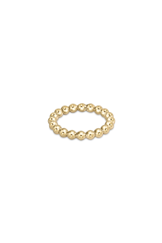 classic gold 3mm bead ring
