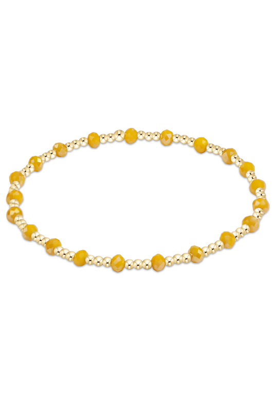 gameday flirty sincerity bracelet - golden yellow
