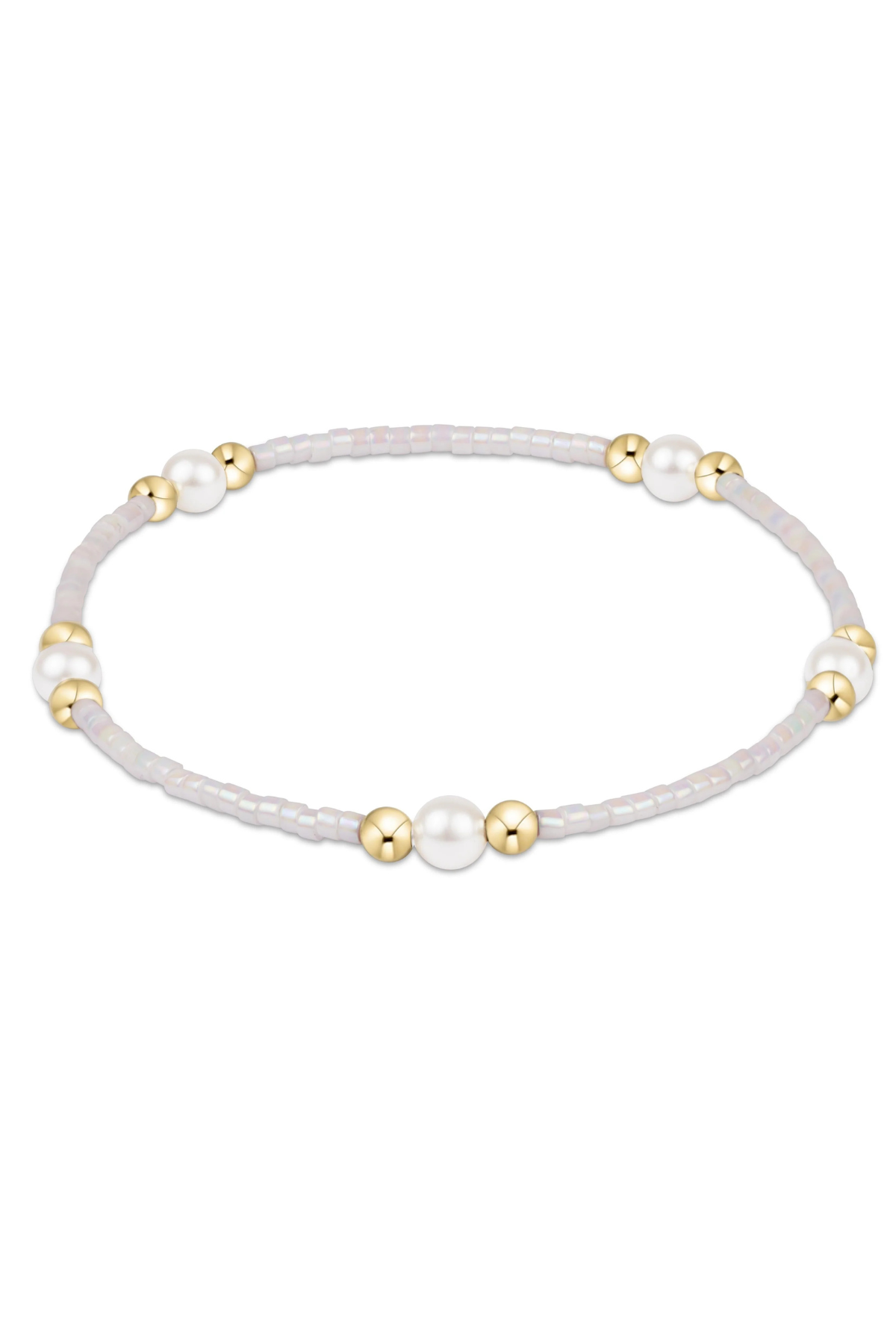hope purpose pearl bracelet - silky white