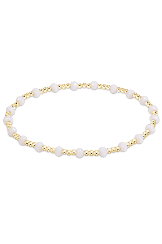 gameday flirty sincerity bracelet - white