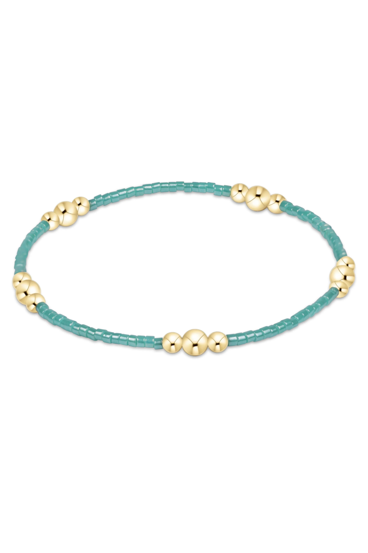 hope purpose gold bracelet - sea glass