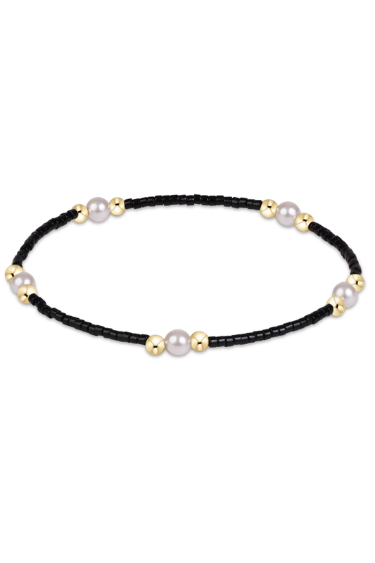 gameday hope purpose pearl bracelet - black