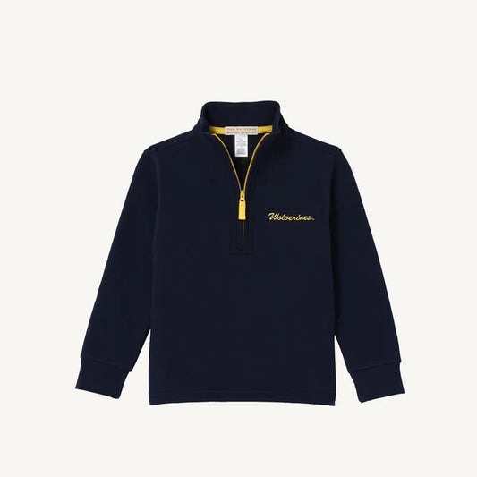 Hayword Half Zip - Michigan Blue/Michigan Yellow