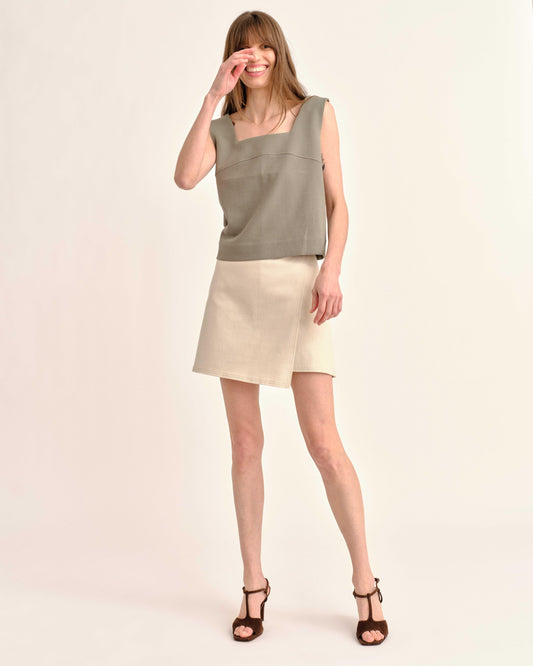 SP26 Elisa Skort-Ivory