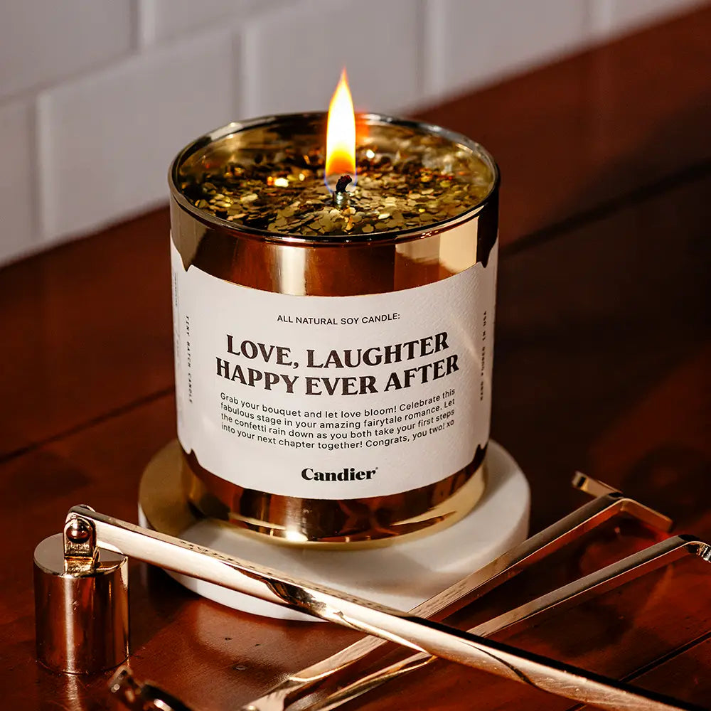 Love, Laughter Happy Ever After Candle