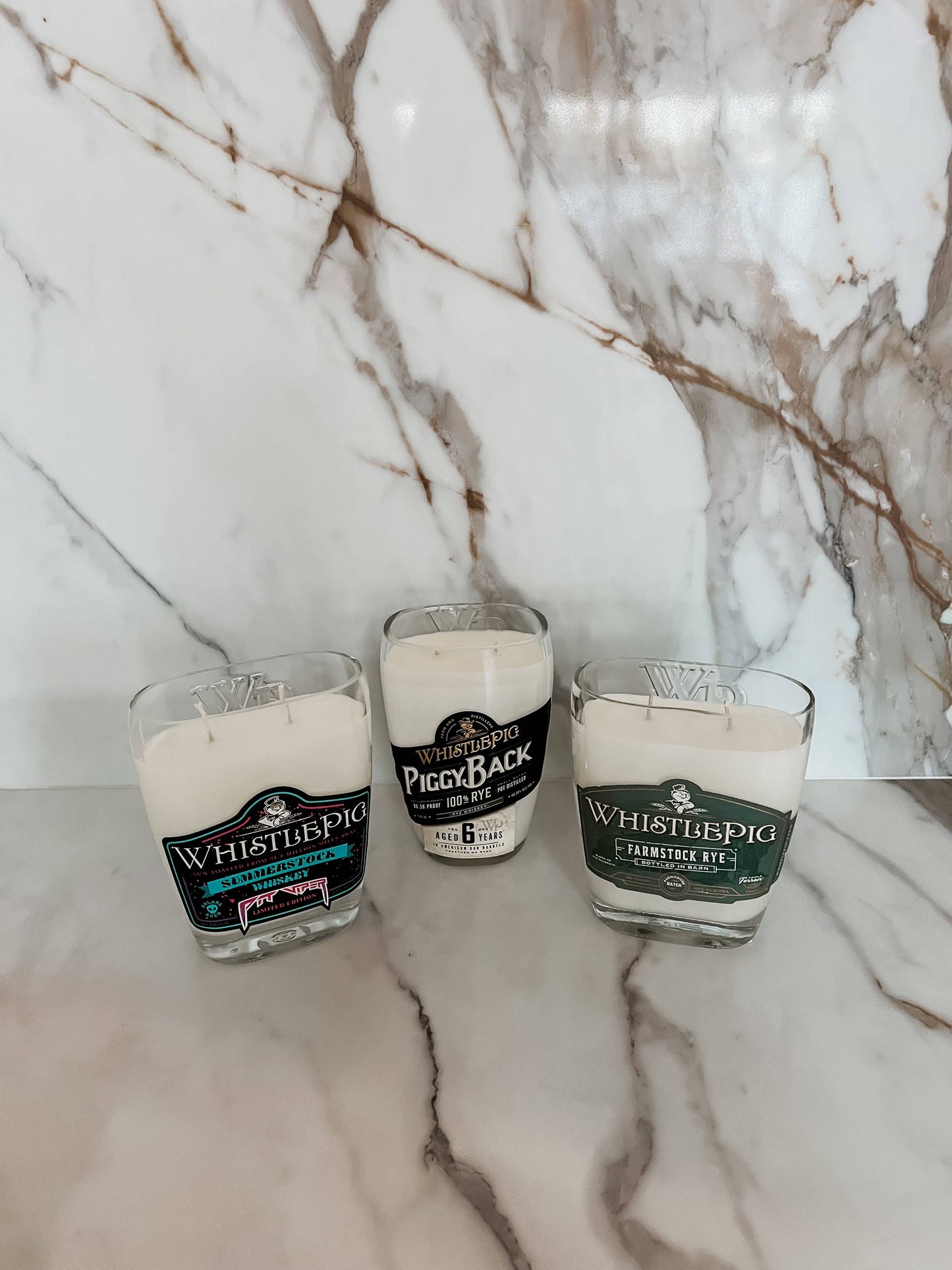 Recycled Whistle Pig Candle: Grapefruit/Mango/Vanilla