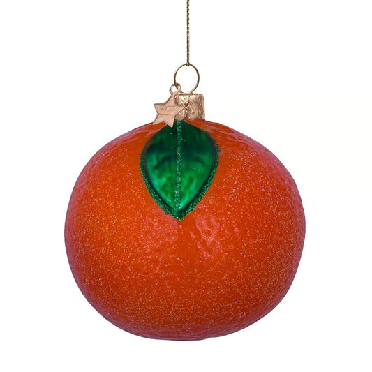 Ornament glass orange