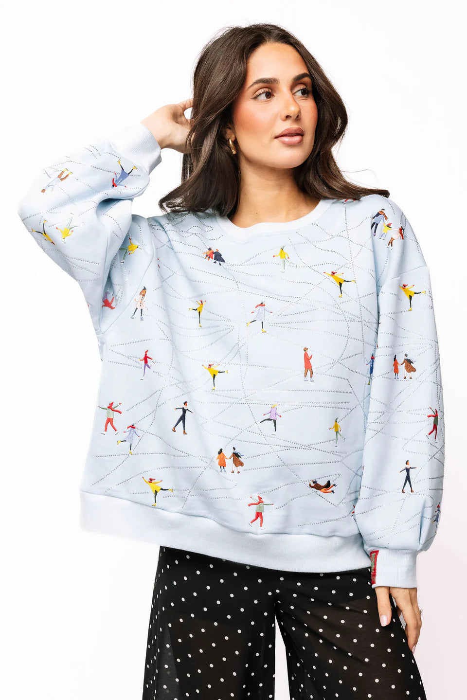 Ice Blue Ice Skating Sweatshirt