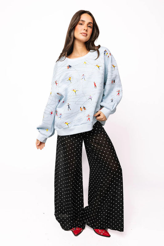 Ice Blue Ice Skating Sweatshirt