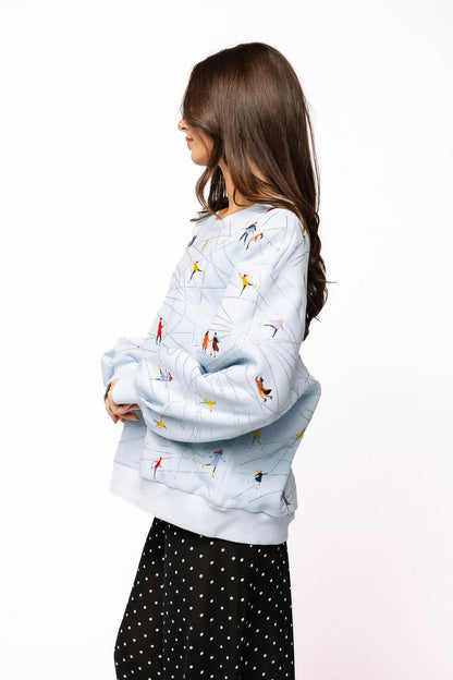 Ice Blue Ice Skating Sweatshirt