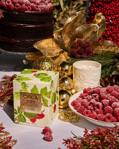 Scented Candle 10.6 oz. - Raspberry & Rhubarb