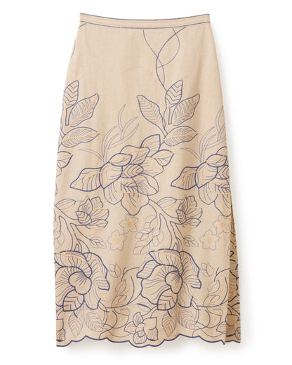 Cypress Skirt - Natural Linen