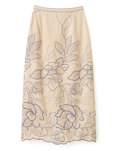 Cypress Skirt - Natural Linen