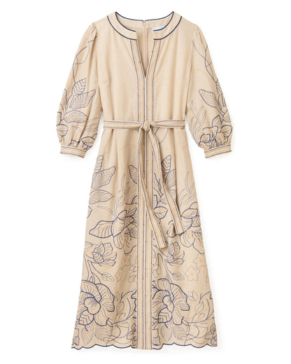 Sandy Dress - Natural Linen