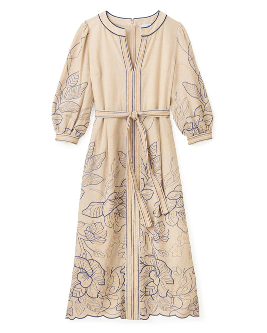 Sandy Dress - Natural Linen