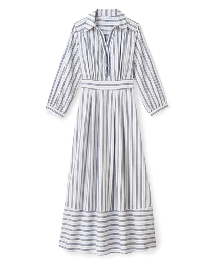 Seraphina Dress - Coastal Indigo Stripe