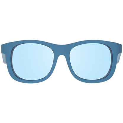 Midnight Blue Polarized Kid Sunglasses with Mirrored Lens: Ages 6+