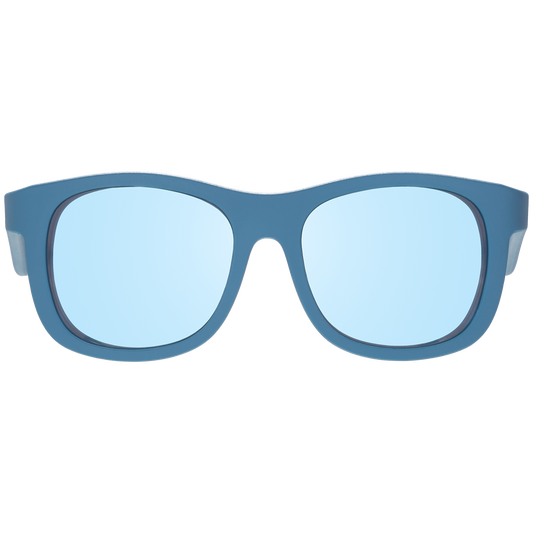 Midnight Blue Polarized Kid Sunglasses with Mirrored Lens: Ages 6+