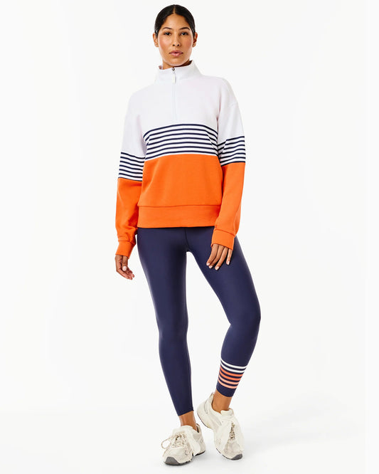 Sculpt Compression High-Rise Everyday Legging - Navy/Super White/Papaya/Apricot