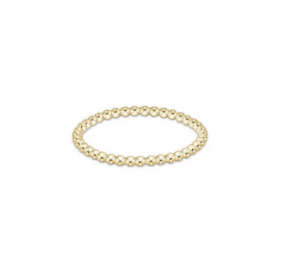 classic gold 1.5mm bead ring