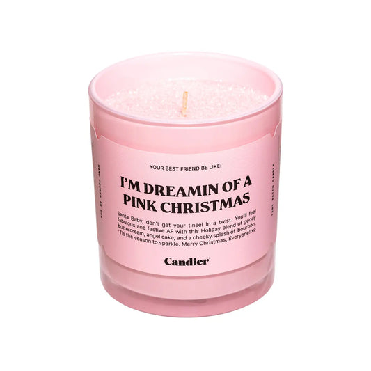 I'm Dreaming Of A Pink Christmas Candle