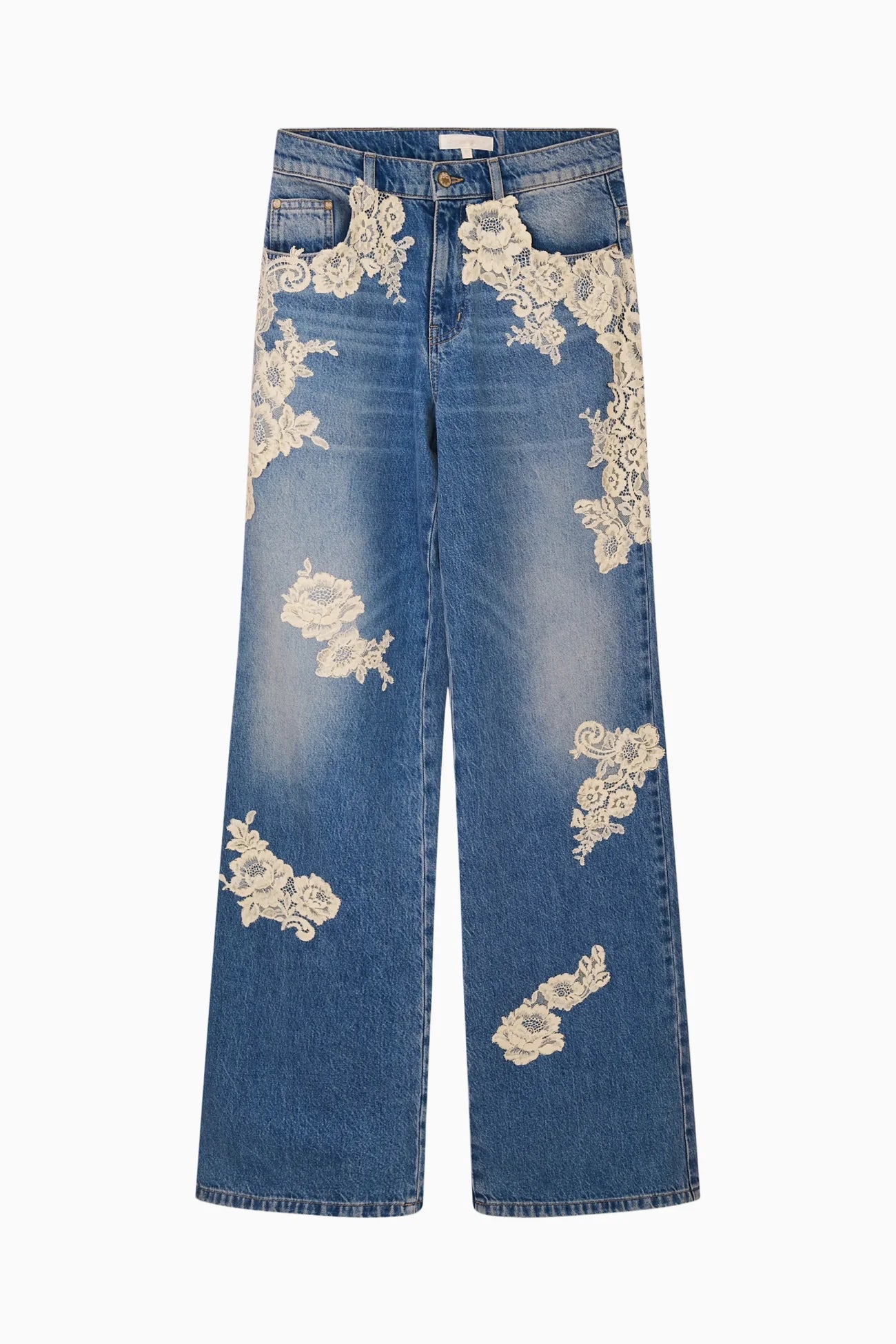 Bambie Lace Appliqué Jeans